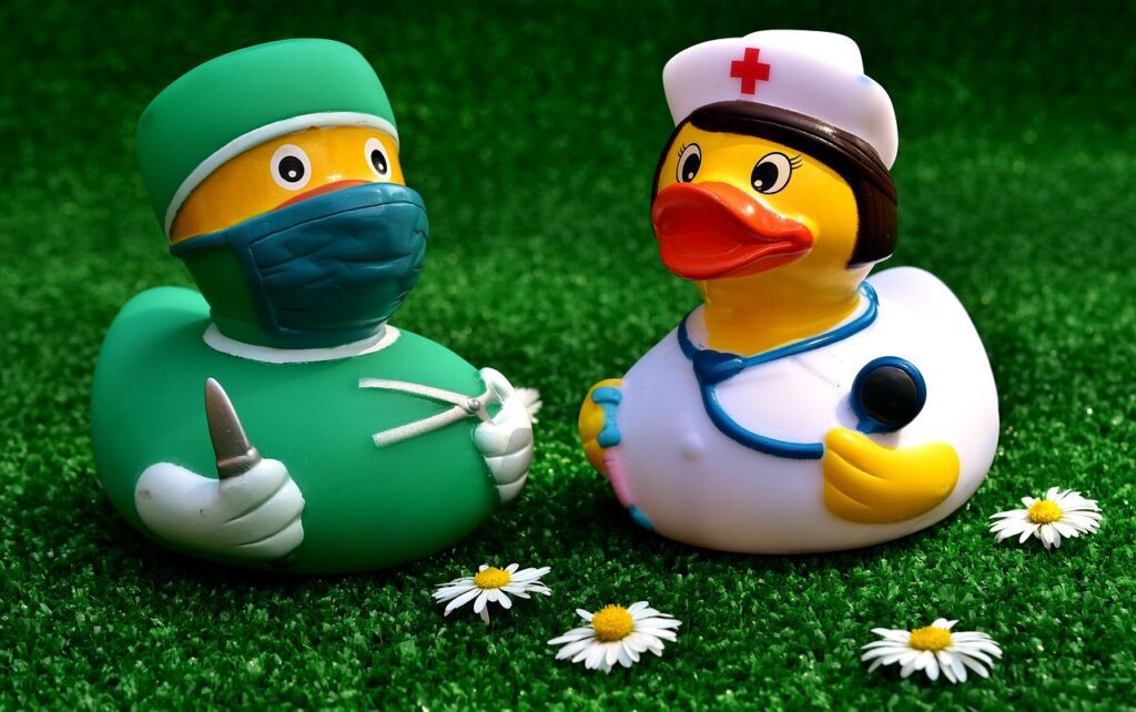 surgeon, operation, rubber duck